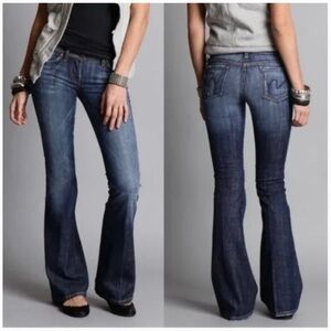 𝅺citizens of Humanity Ingrid Stretch 002 Low Waist Flare Size 30 Short